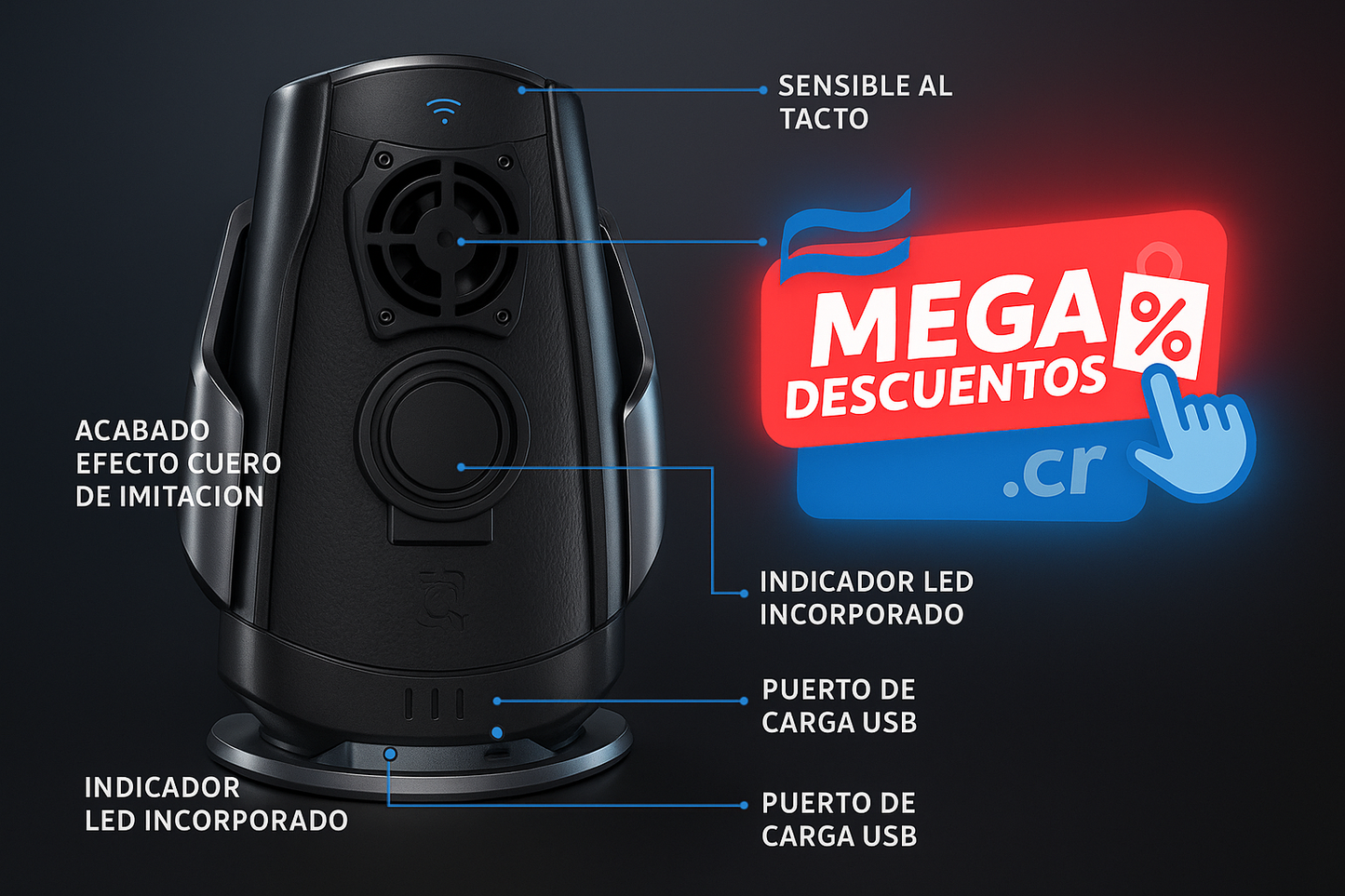 Holder cargador inalámbrico