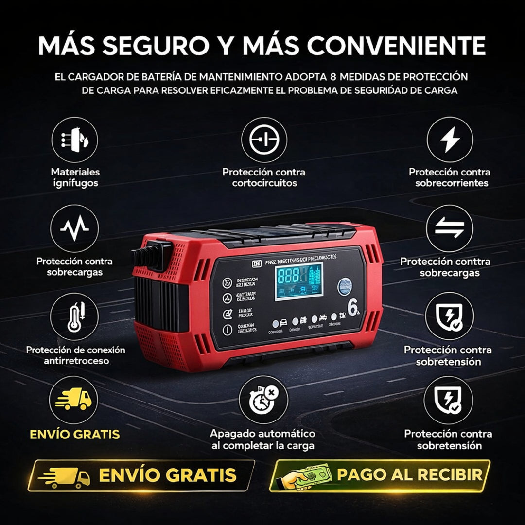 Cargador de batería con compensación de temperatura