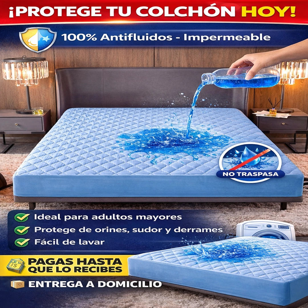 Protector de colchón anti fluidos