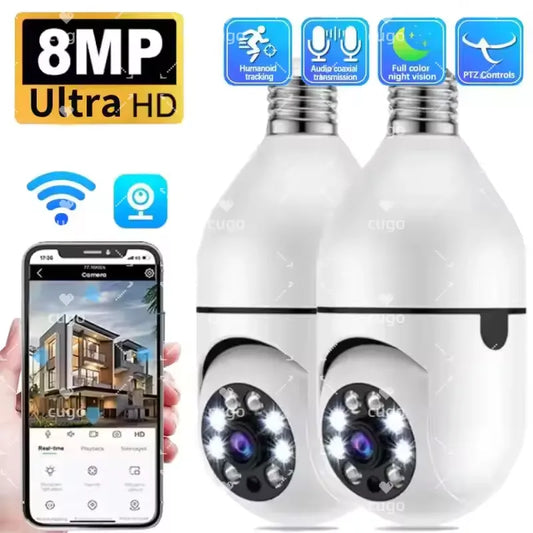 💡 Foco Cámara 360° WiFi  Seguridad Inteligente