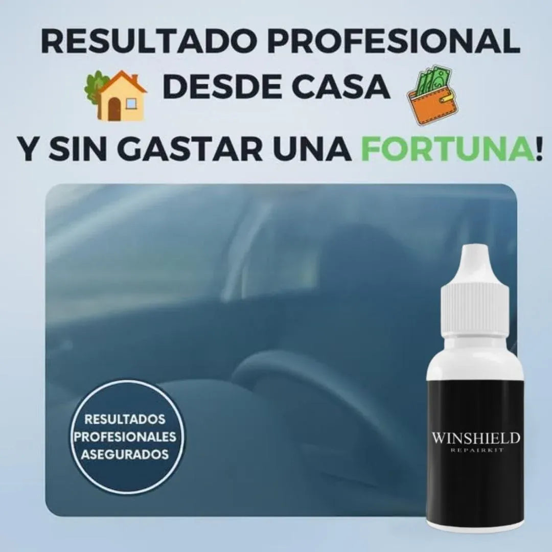 Kit Reparador de cristales VidrioFix® – Repara parabrisas, pantallas y espejos al instante.