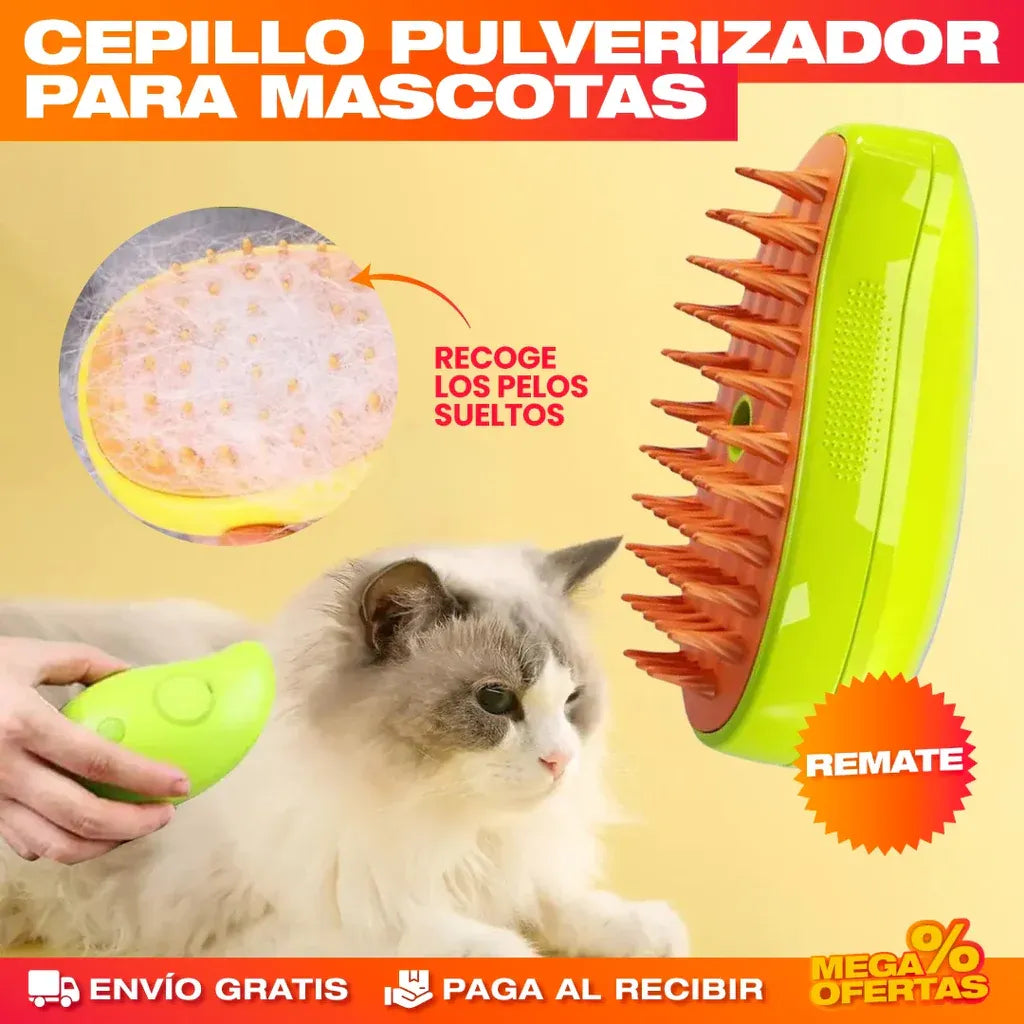 🧼🐾 Cepillo a Vapor CepiSteam 3 en 1