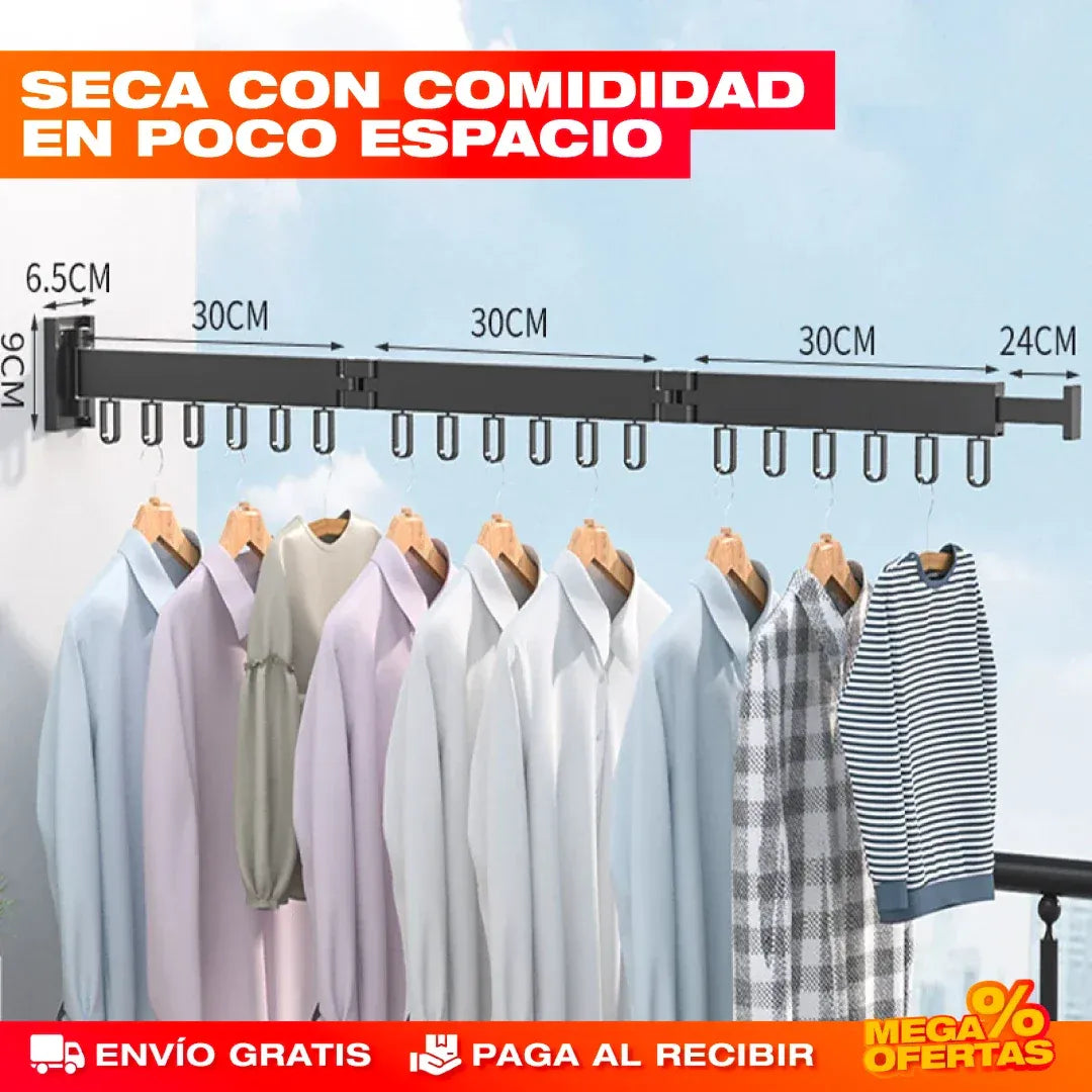 Tendedero plegable 3 brazos