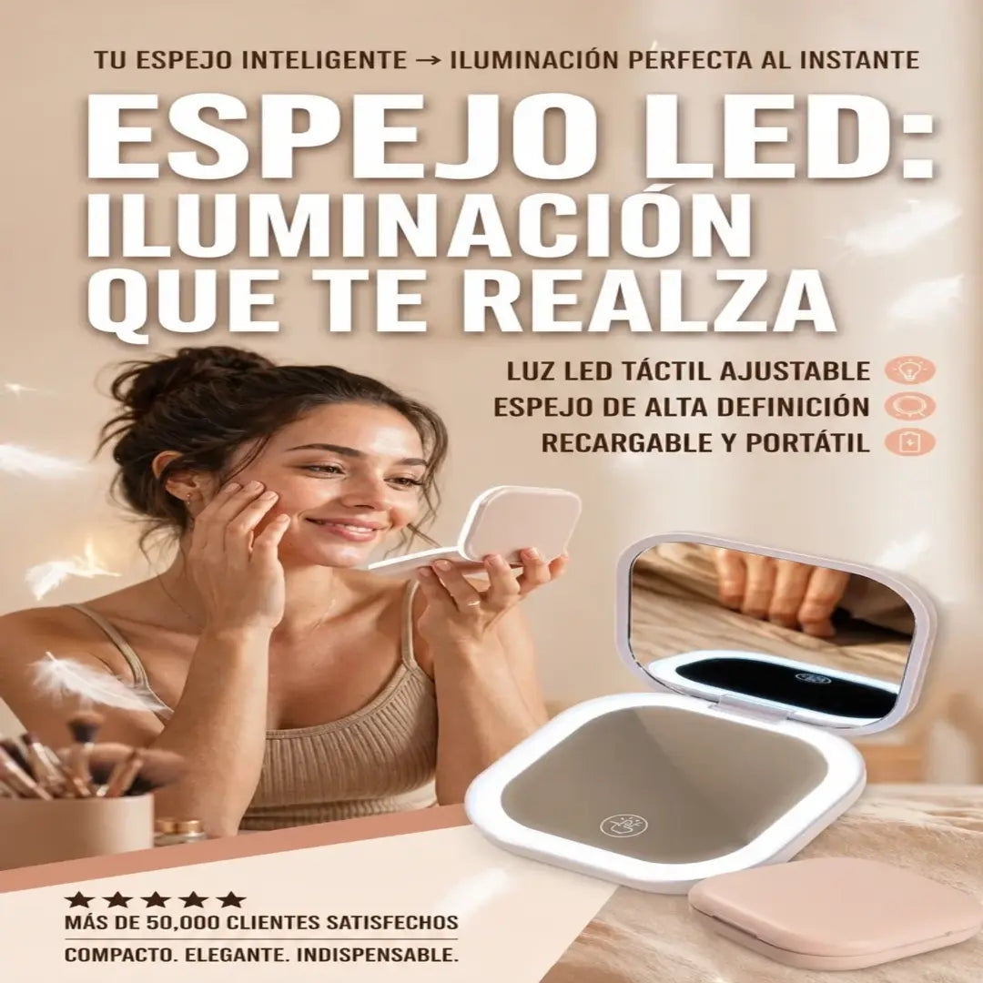 Espejo cosmético LED
