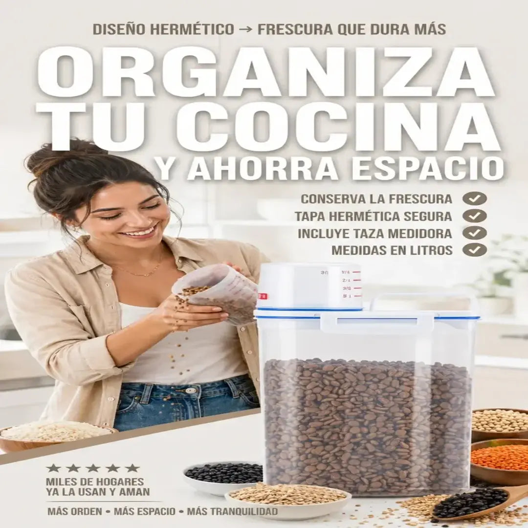 DISPENSADOR HERMETICO CON MEDIDOR