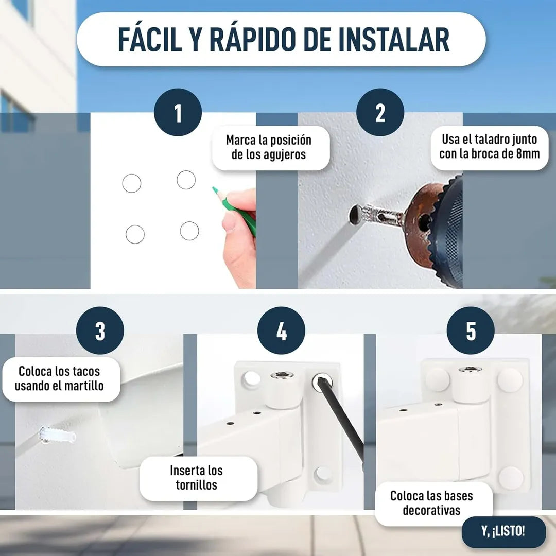Tendedero plegable 2 brazos